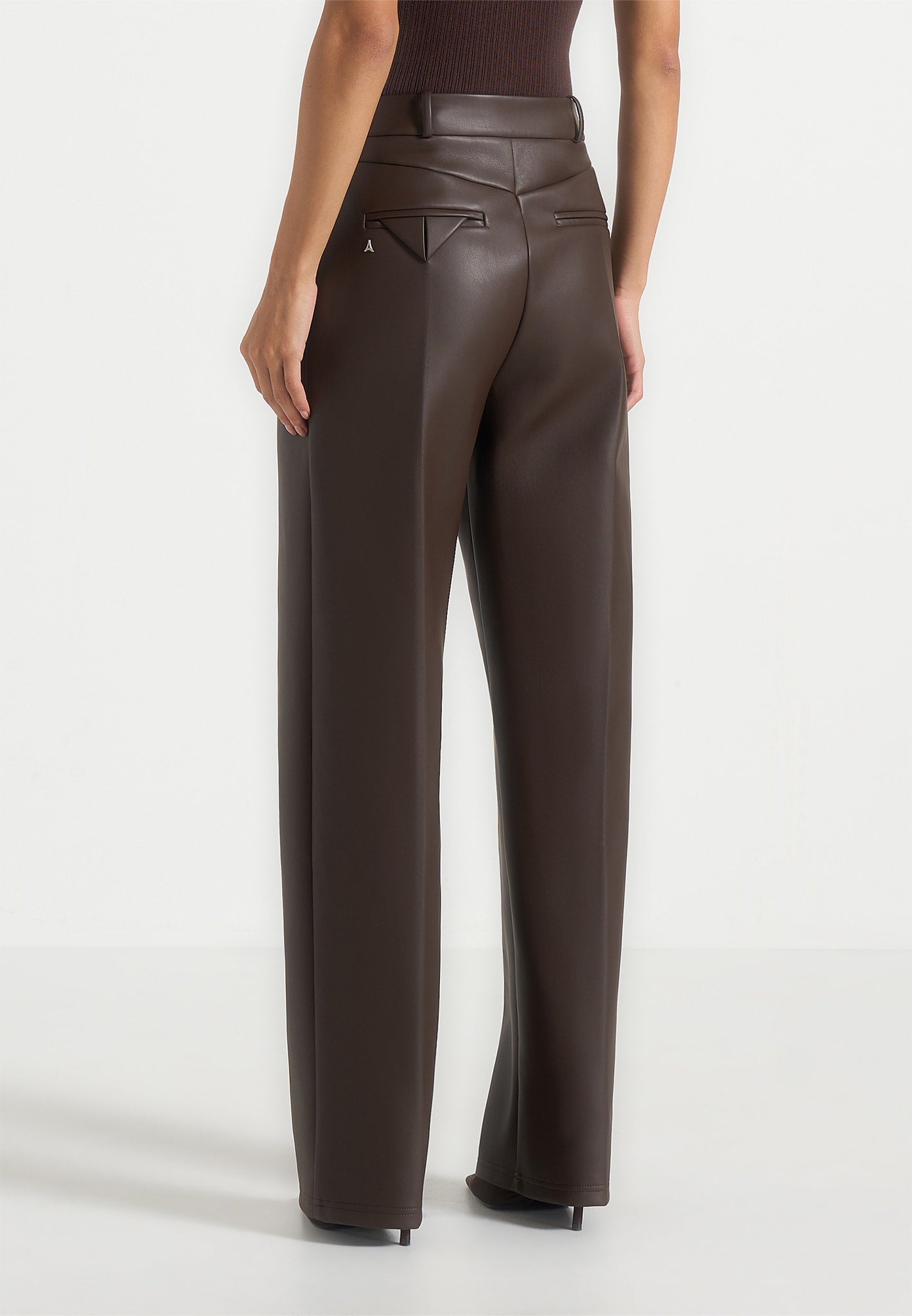 julie-leather-twin-pleat-trousers-brown