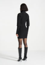 chunky-knit-contour-jumper-dress-black