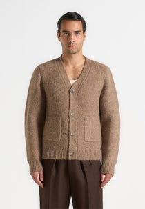 Aldo - Wool Knit Cardigan - Taupe