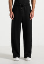 Taylor - Unisex Signature Wide Leg Joggers - Black