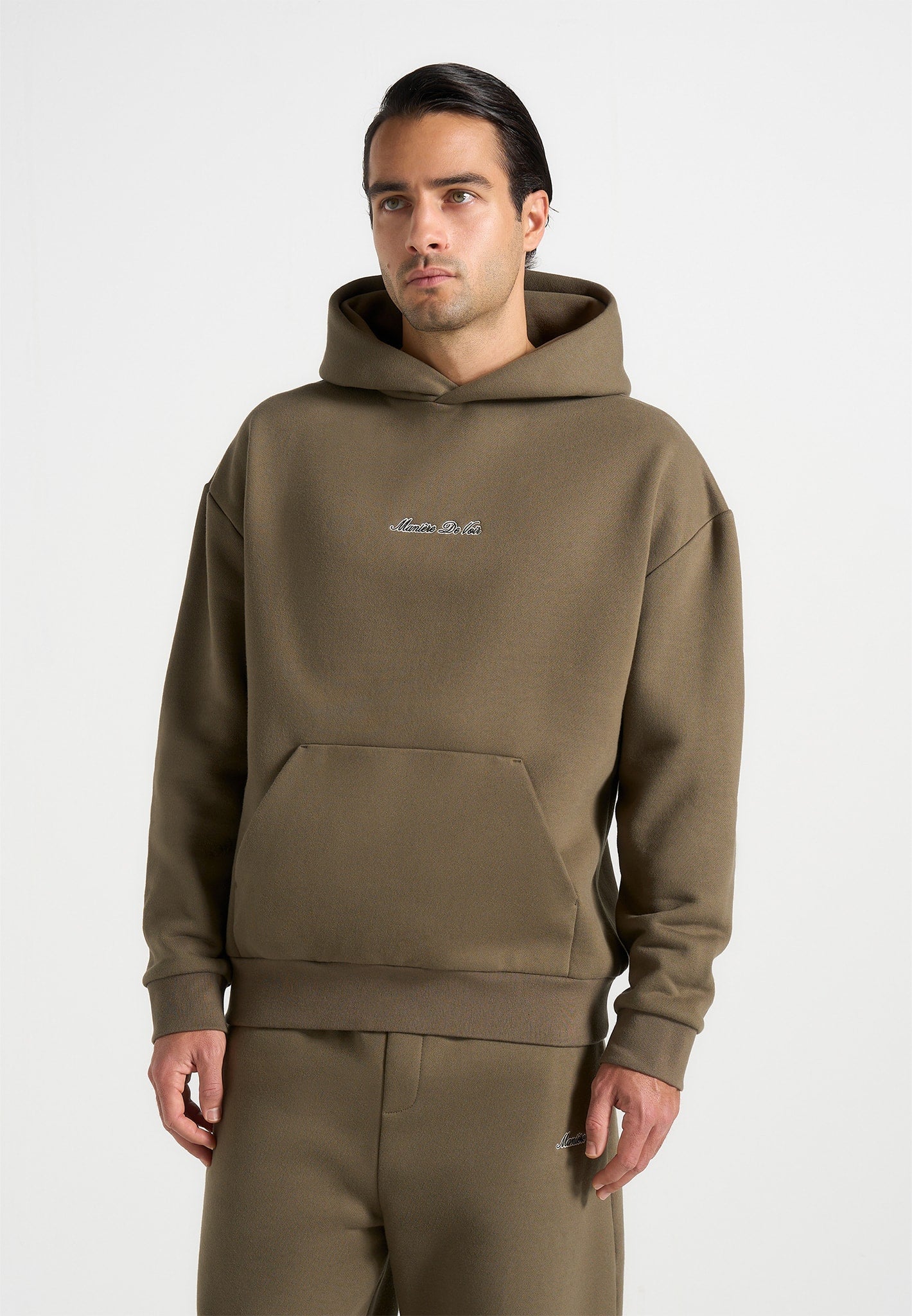 Ollie - Unisex Signature Relaxed Fit Hoodie - Olive