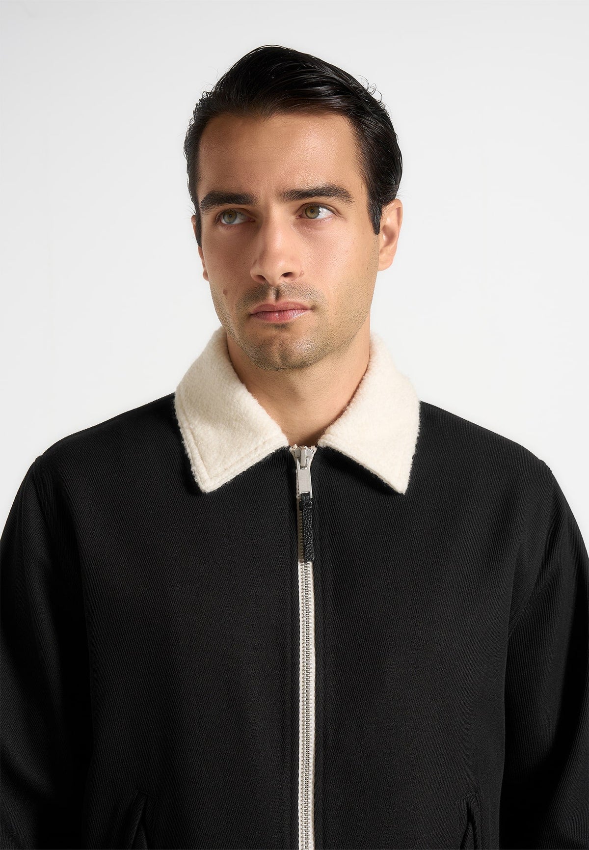 Keith - Twill Contrast Jacket - Black