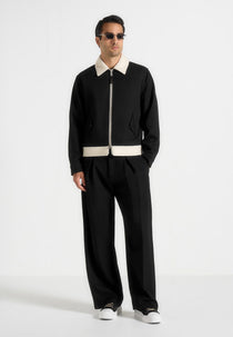 Keith - Twill Contrast Jacket - Black