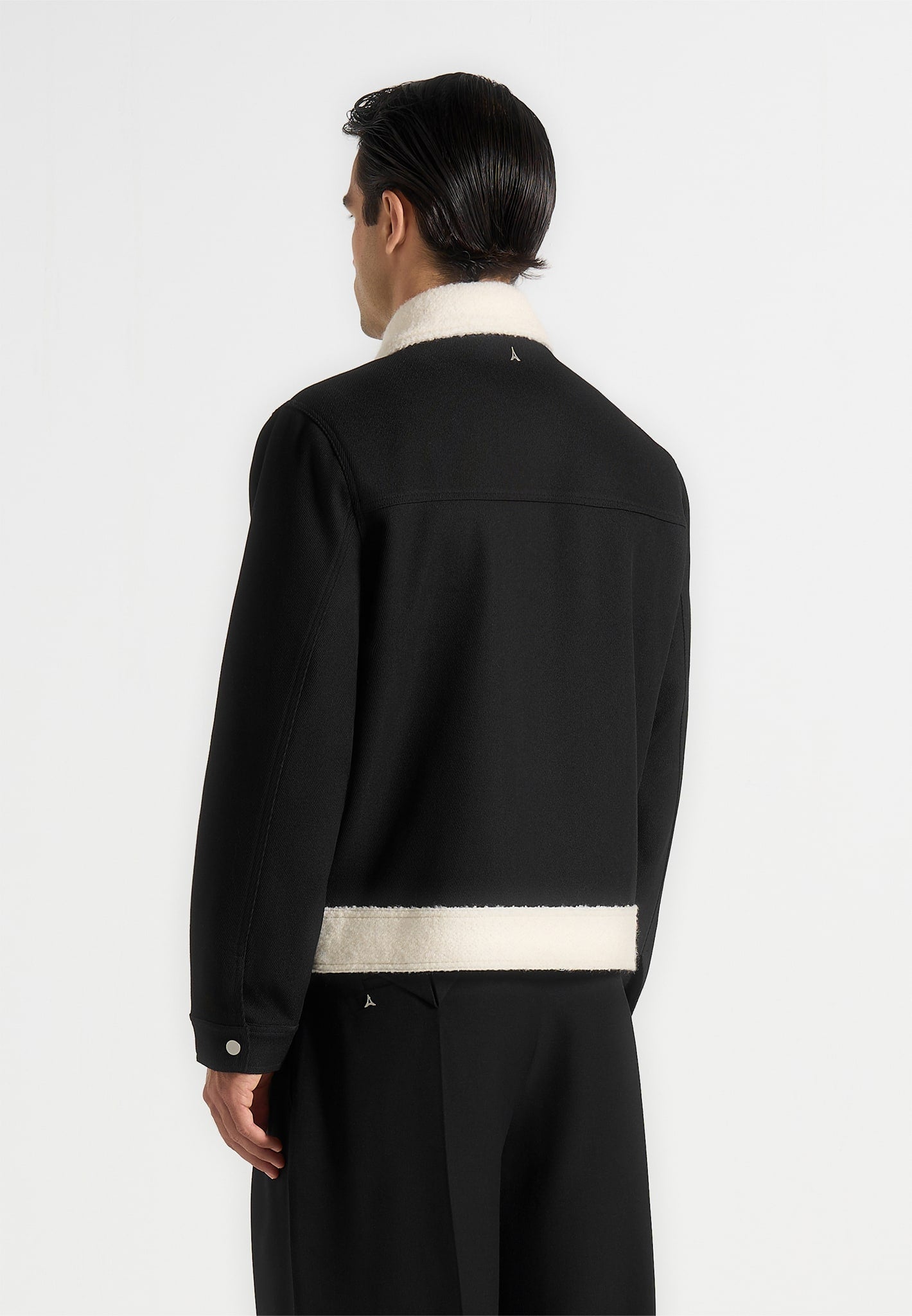 Tony - Twill Contrast Jacket - Black