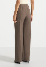 Rafaela - Corset Waist Tailored Trousers - Beige
