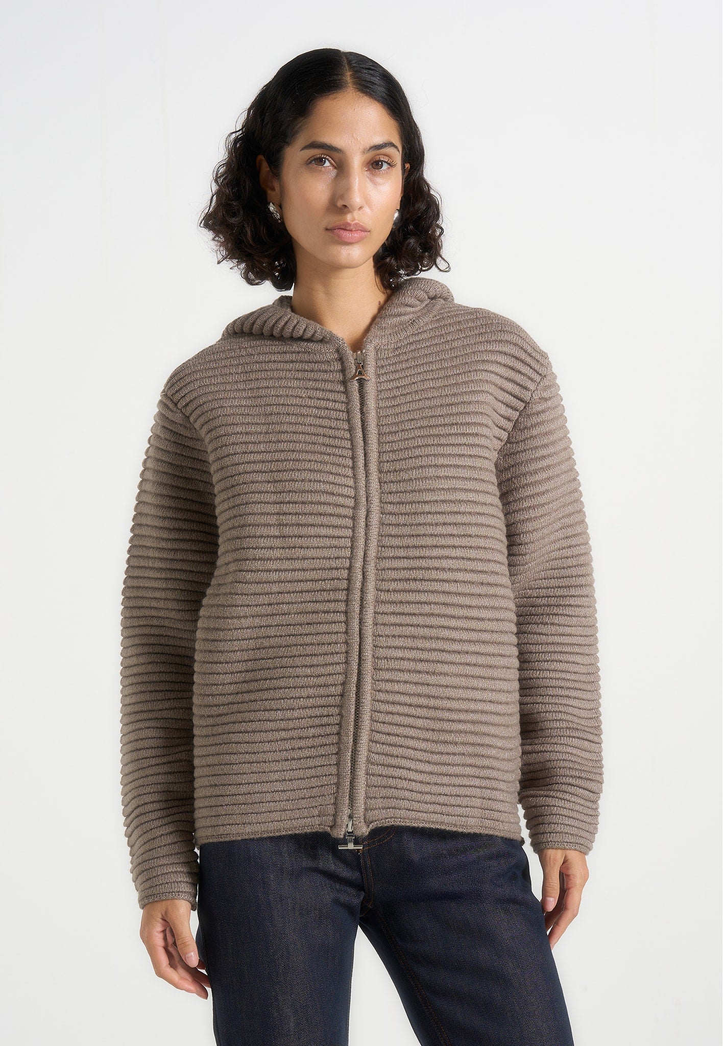 eden-unisex-ribbed-knit-zip-up-hoodie-taupe