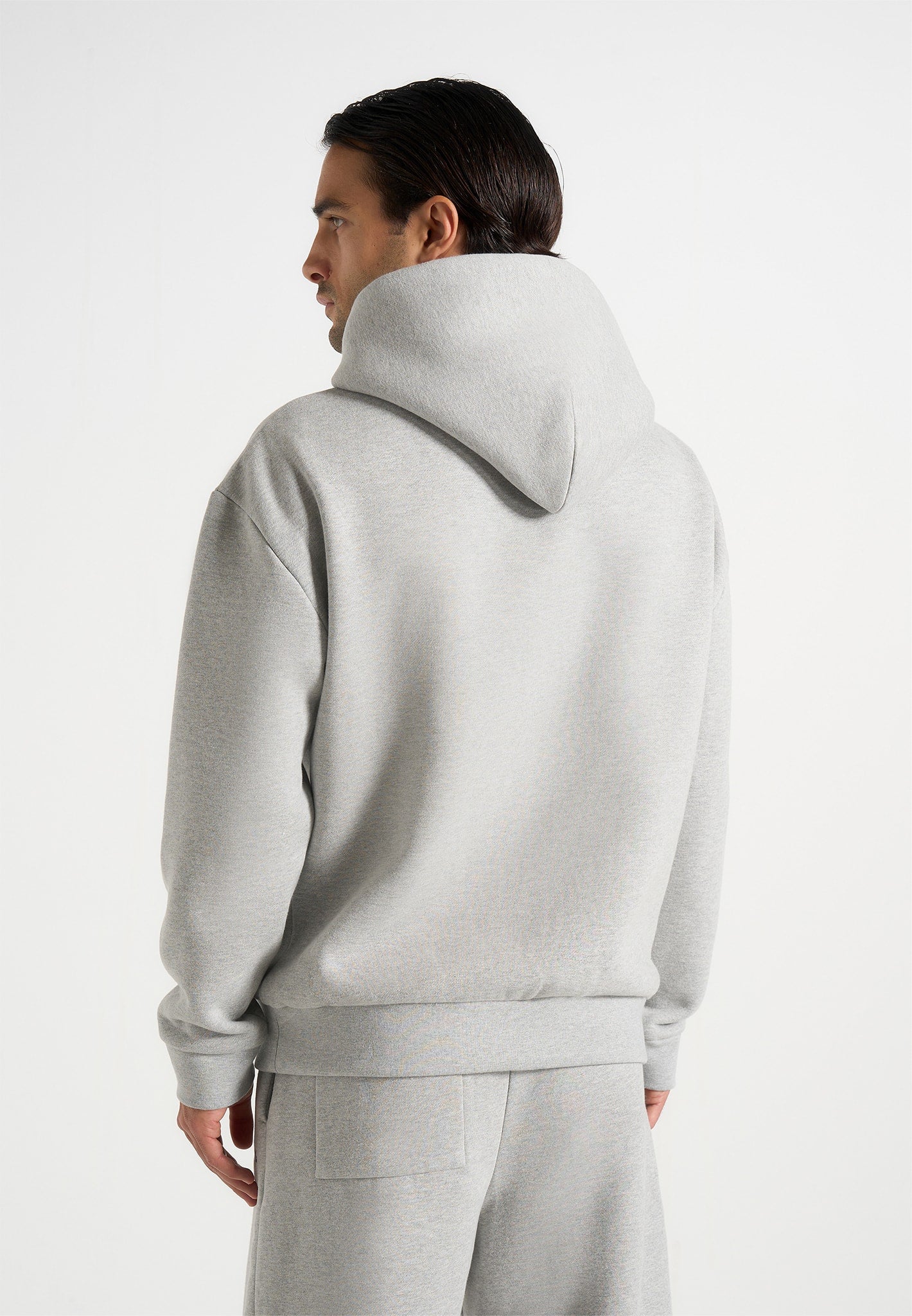 Ollie - Unisex Signature Relaxed Fit Hoodie - Grey Marl