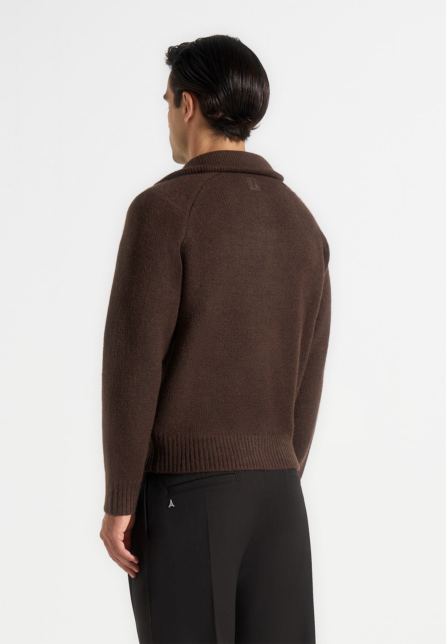 rene-colour-block-zip-through-cardigan-black-brown