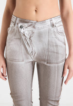denim-effect-tacked-fit-and-flare-jeans-brown-white