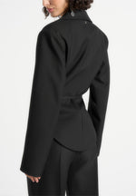 yuna-plunge-tailored-blazer-with-belt-black