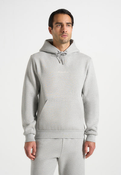 Gustave - Signature Regular Fit Hoodie - Marl Grey