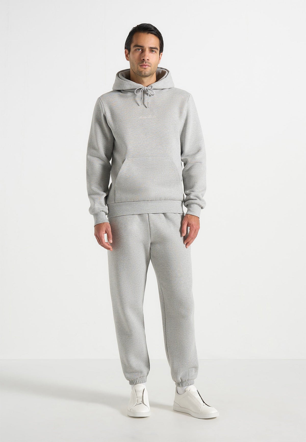 JS004 - Signature Regular Fit Hoodie - Marl Grey