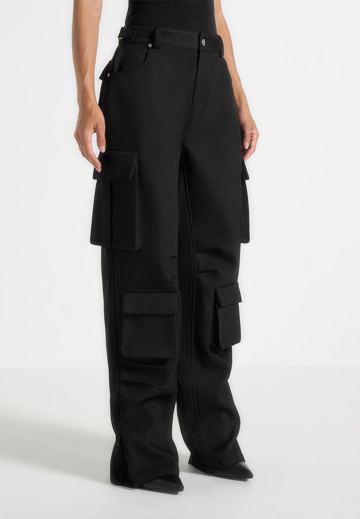 emilie-drill-high-waisted-cargo-pants-black