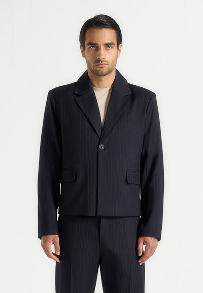 silas-pinstriped-tailored-cropped-blazer-navy