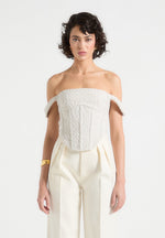 bonnie-boucle-bardot-corset-top-off-white
