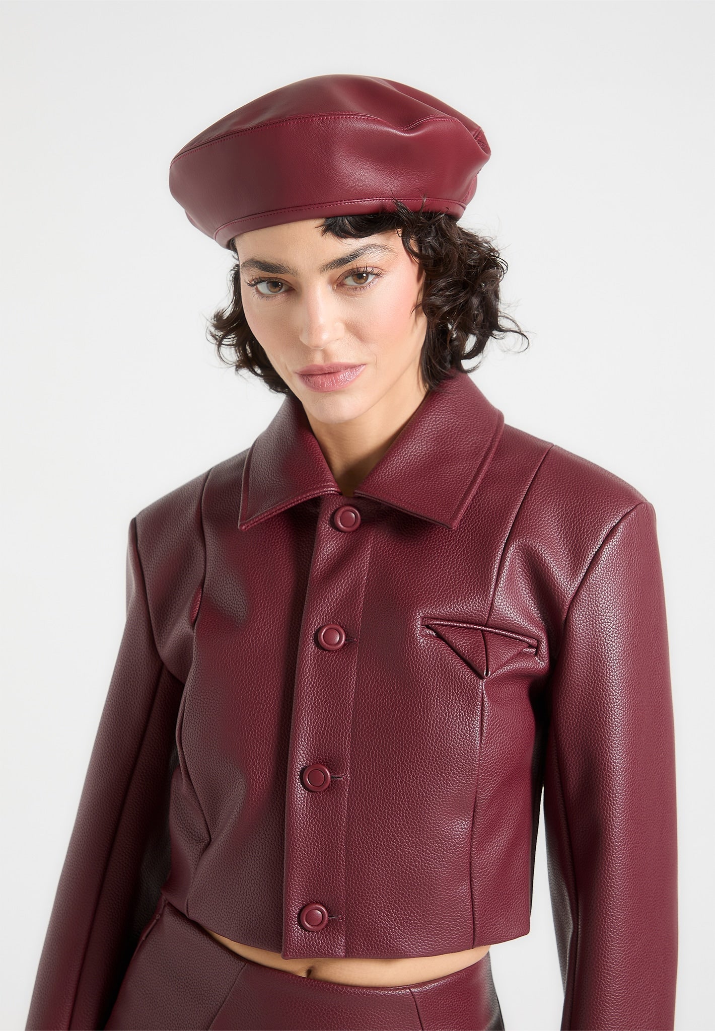 leather-beret-wine-red