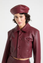 leather-beret-wine-red