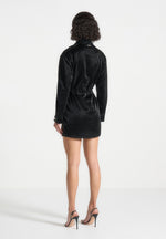 croc-effect-cargo-jacket-dress-black