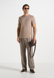 TS002 - Regular Fit Cotton T-Shirt - Taupe