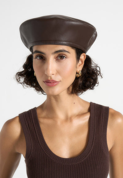 anya-leather-beret-brown