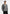 Dani - Unisex Asymmetric Brushed Wool Knit Cardigan - Grey