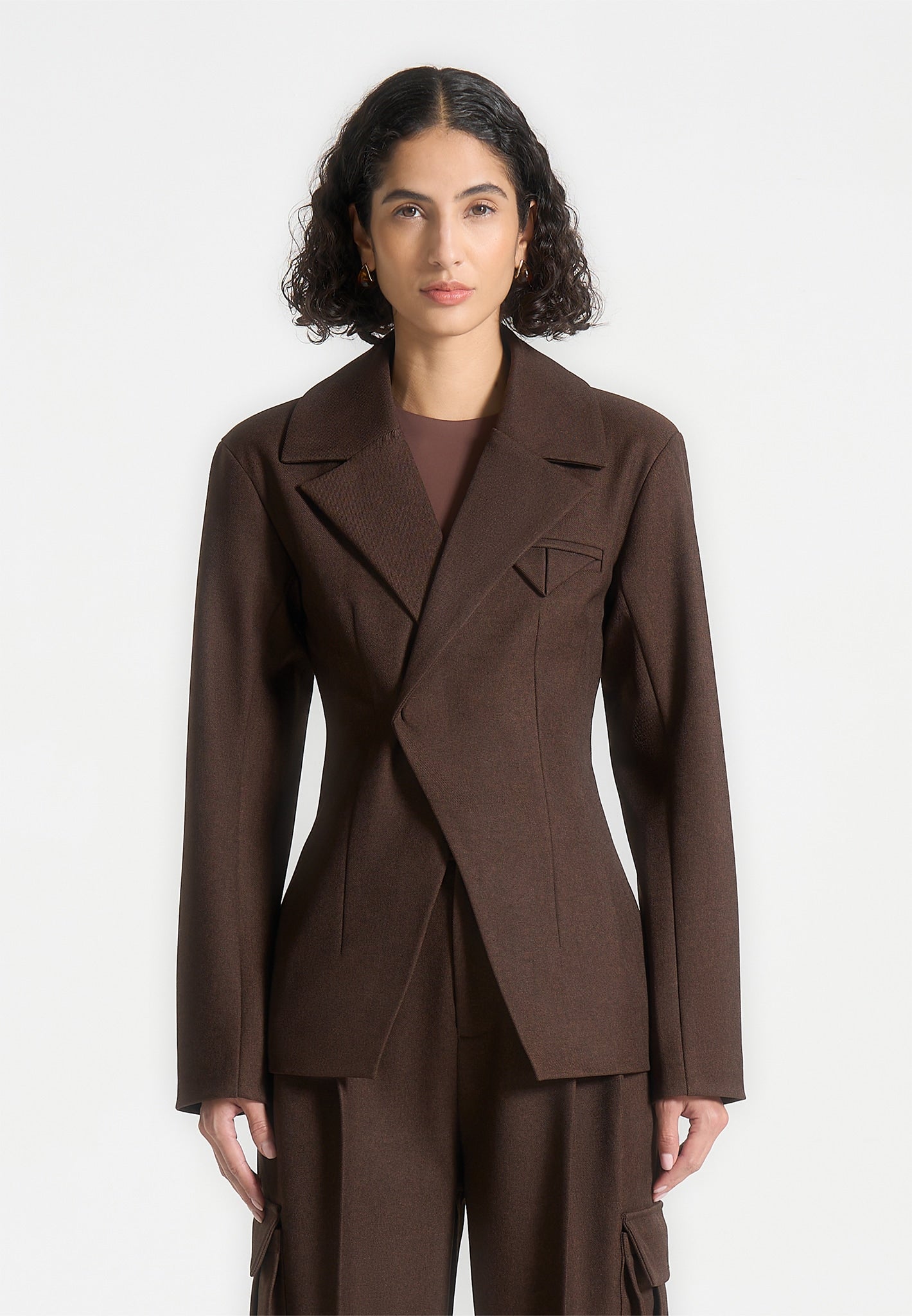 tailored-contour-double-breasted-blazer-brown 
