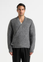 dani-unisex-asymmetric-brushed-wool-knit-cardigan-grey