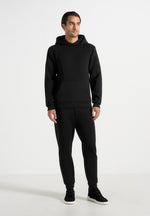 dion-neoprene-minimal-tapered-fit-cuffed-joggers-black
