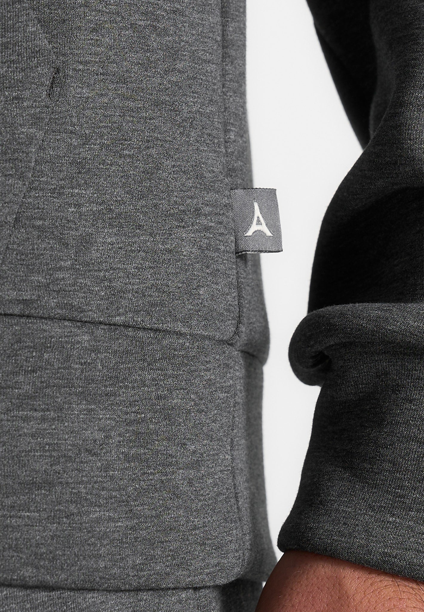 js007-neoprene-minimal-regular-fit-hoodie-charcoal-grey