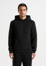drew-neoprene-minimal-regular-fit-hoodie-black
