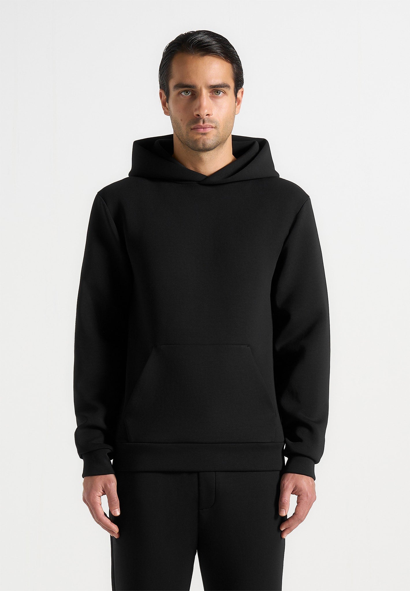 js007-neoprene-minimal-regular-fit-hoodie-black