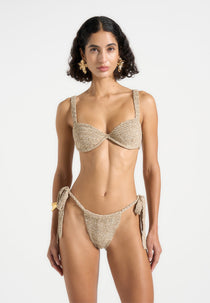Valentine - Crochet Bikini Bottoms - Natural