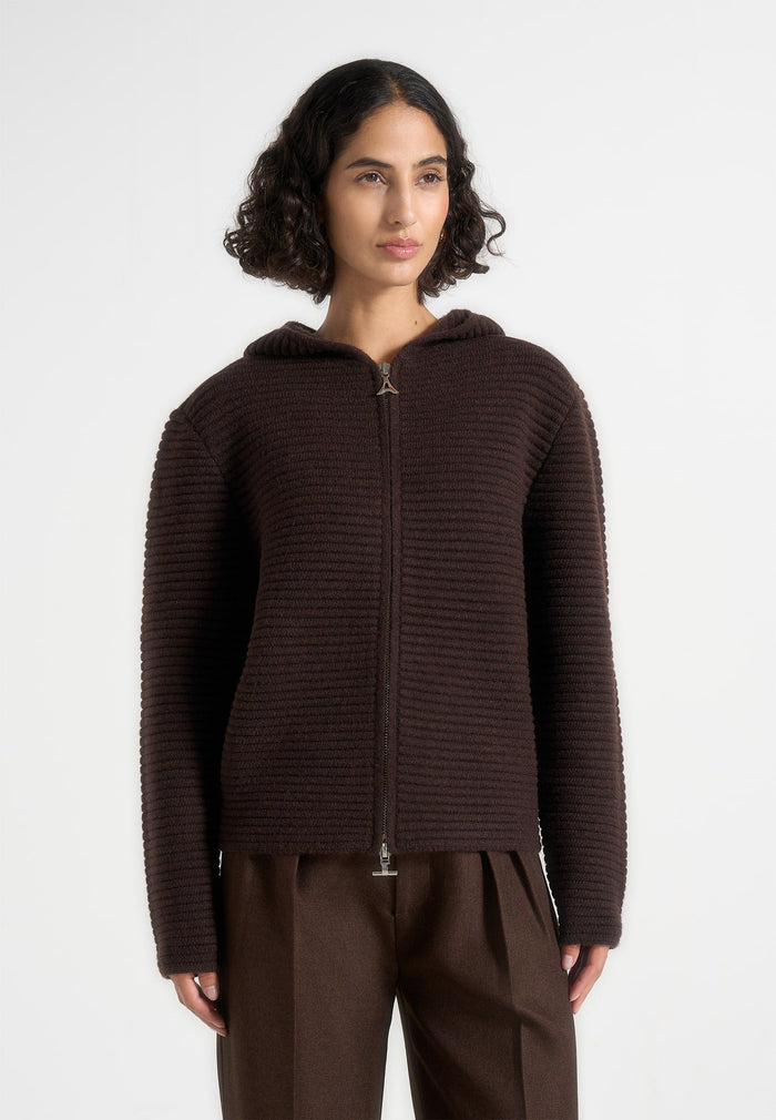 eden-unisex-ribbed-knit-zip-up-hoodie-brown