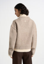 jacques-unisex-double-layer-v-neck-knit-jumper-beige-cream