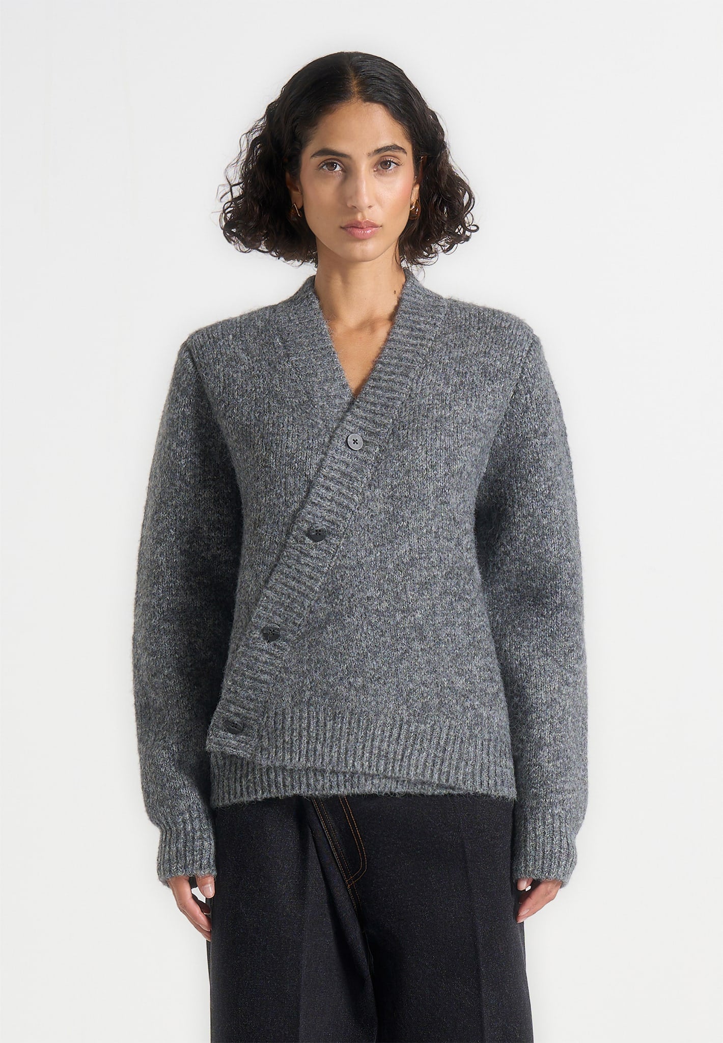 dani-unisex-asymmetric-brushed-wool-knit-cardigan-grey