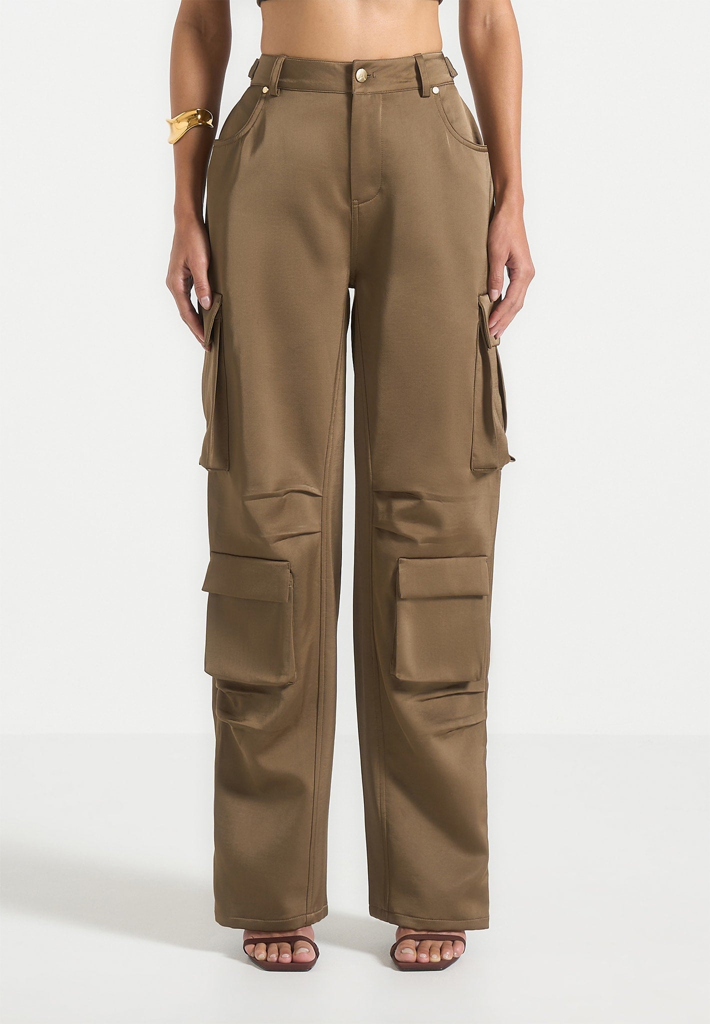 satin-high-waisted-cargo-pants-dark-olive