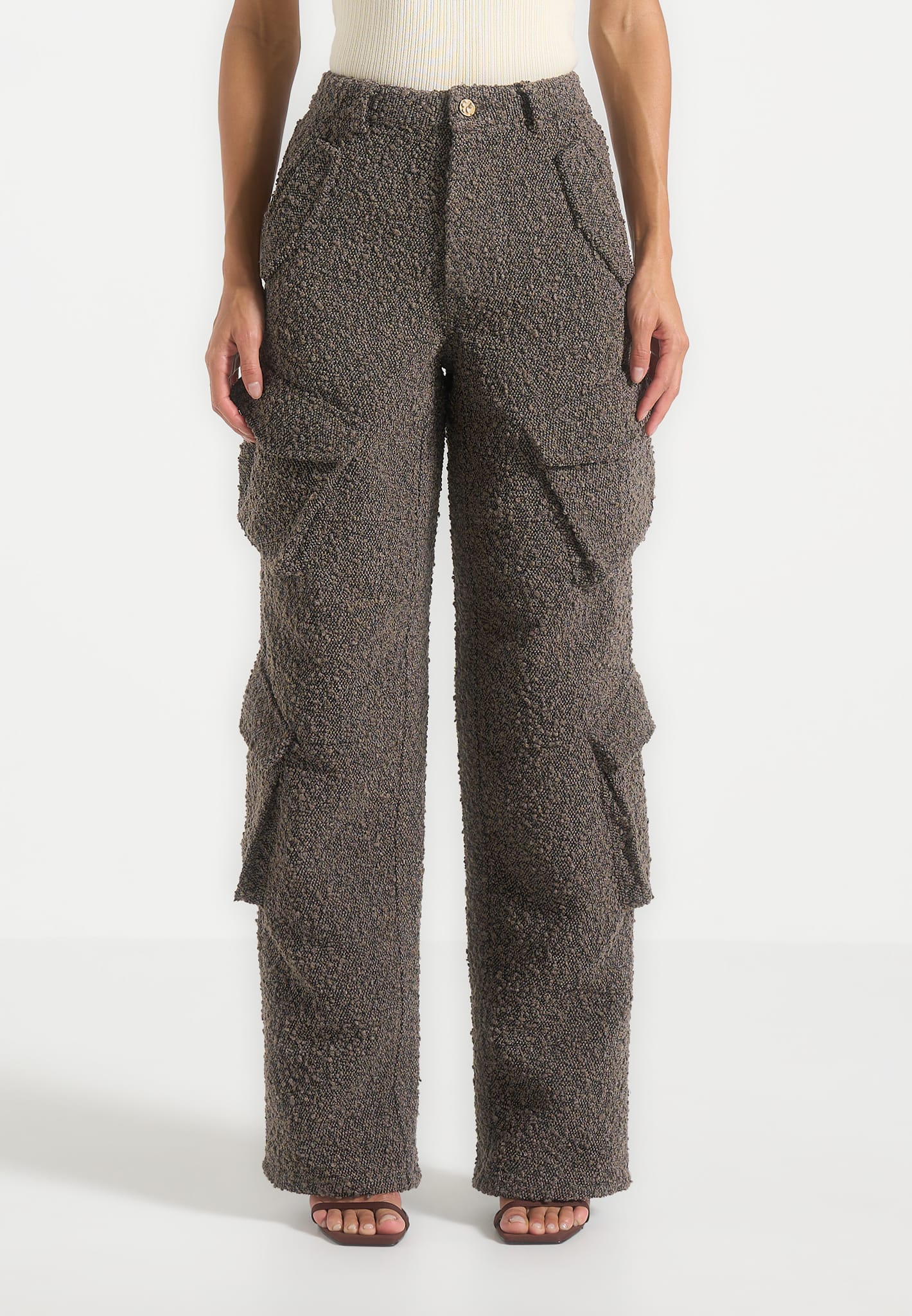 anne-high-waisted-boucle-denim-cargo-pants-brown 