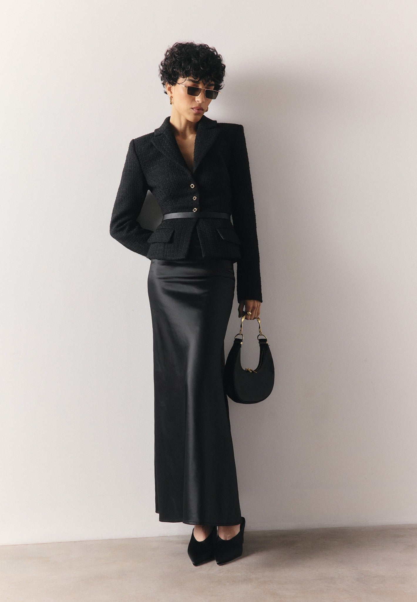 grace-boucle-and-satin-belted-blazer-maxi-dress-black