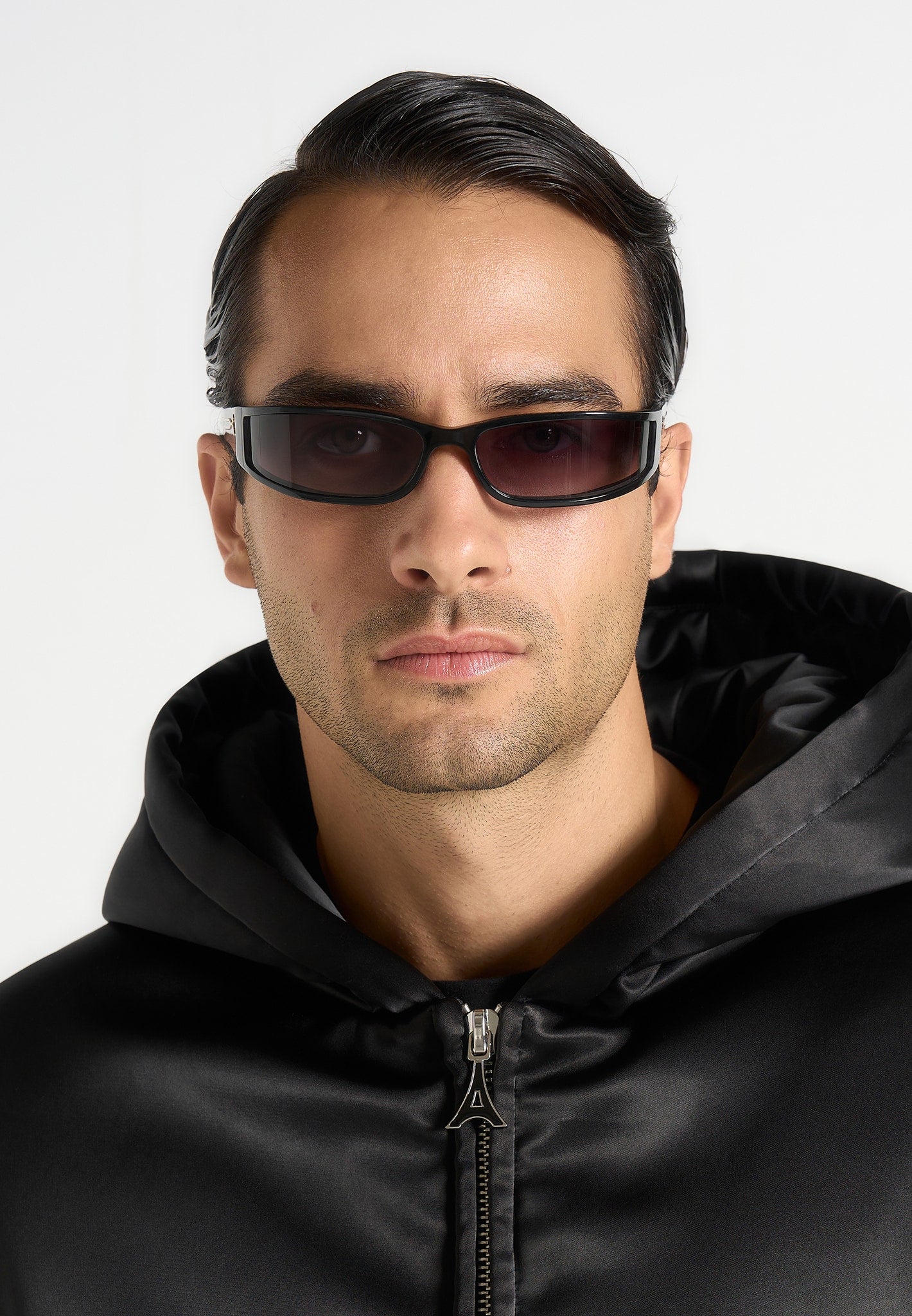 Zayn - Wraparound Sunglasses - Black