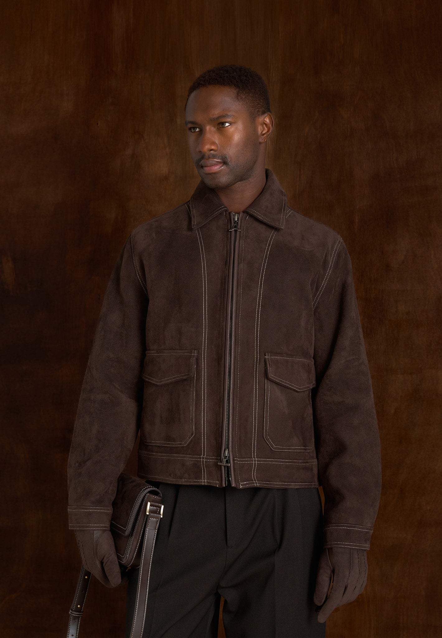 vince-suede-contrast-stitch-jacket-brown