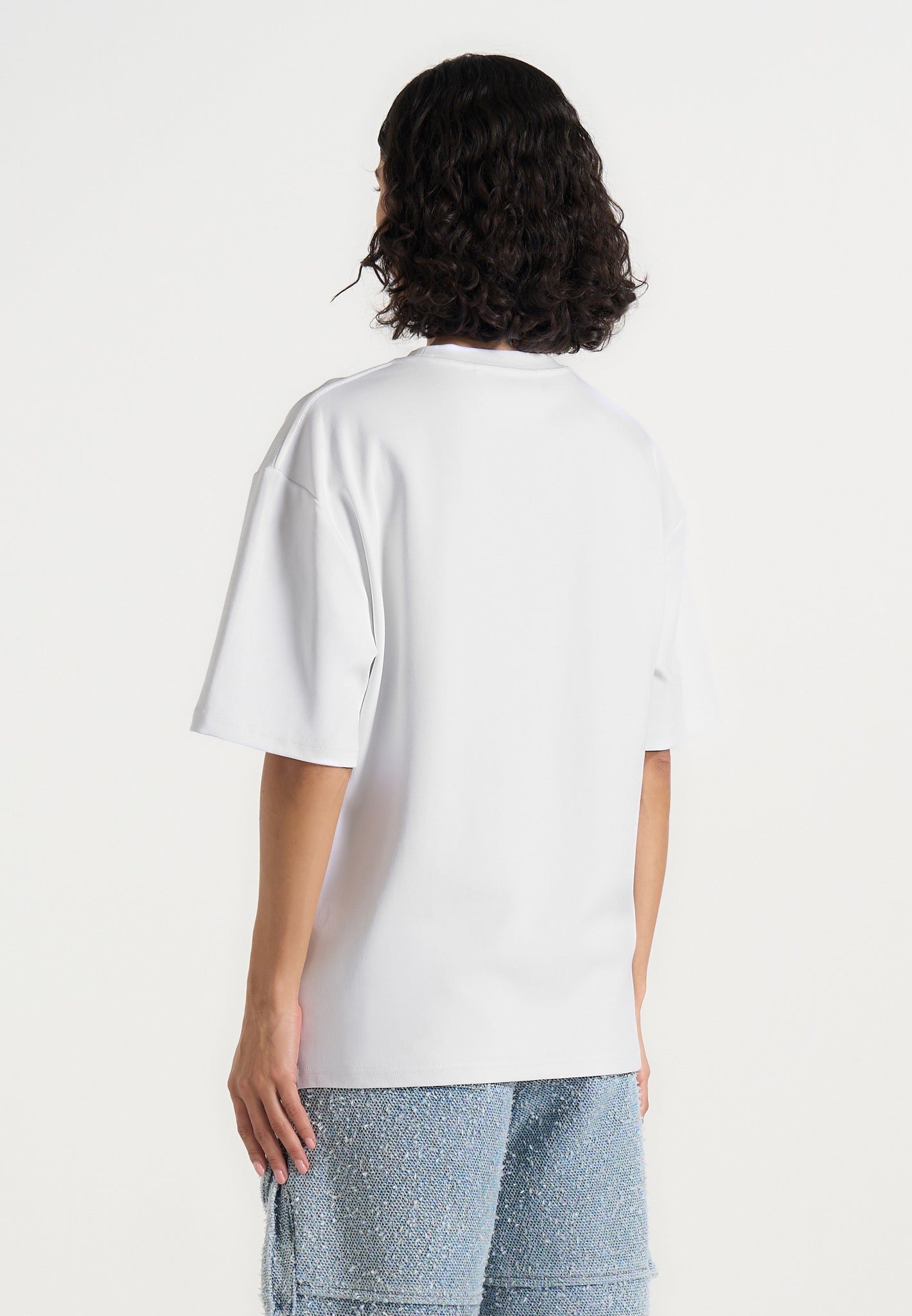TS007 - Unisex Relaxed Fit Cotton T-Shirt - White
