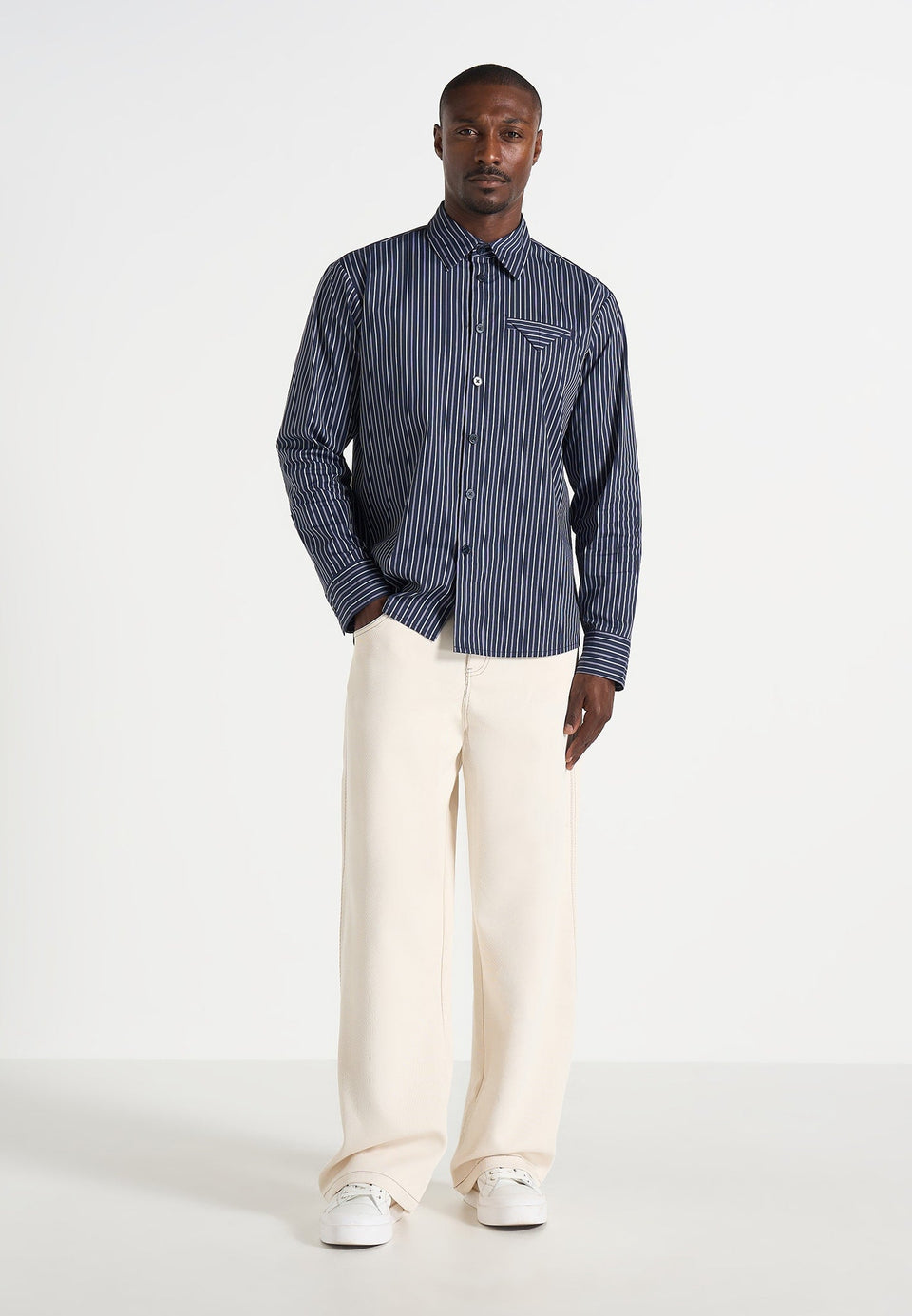 ronnie-unisex-pinstripe-long-sleeve-shirt-navy