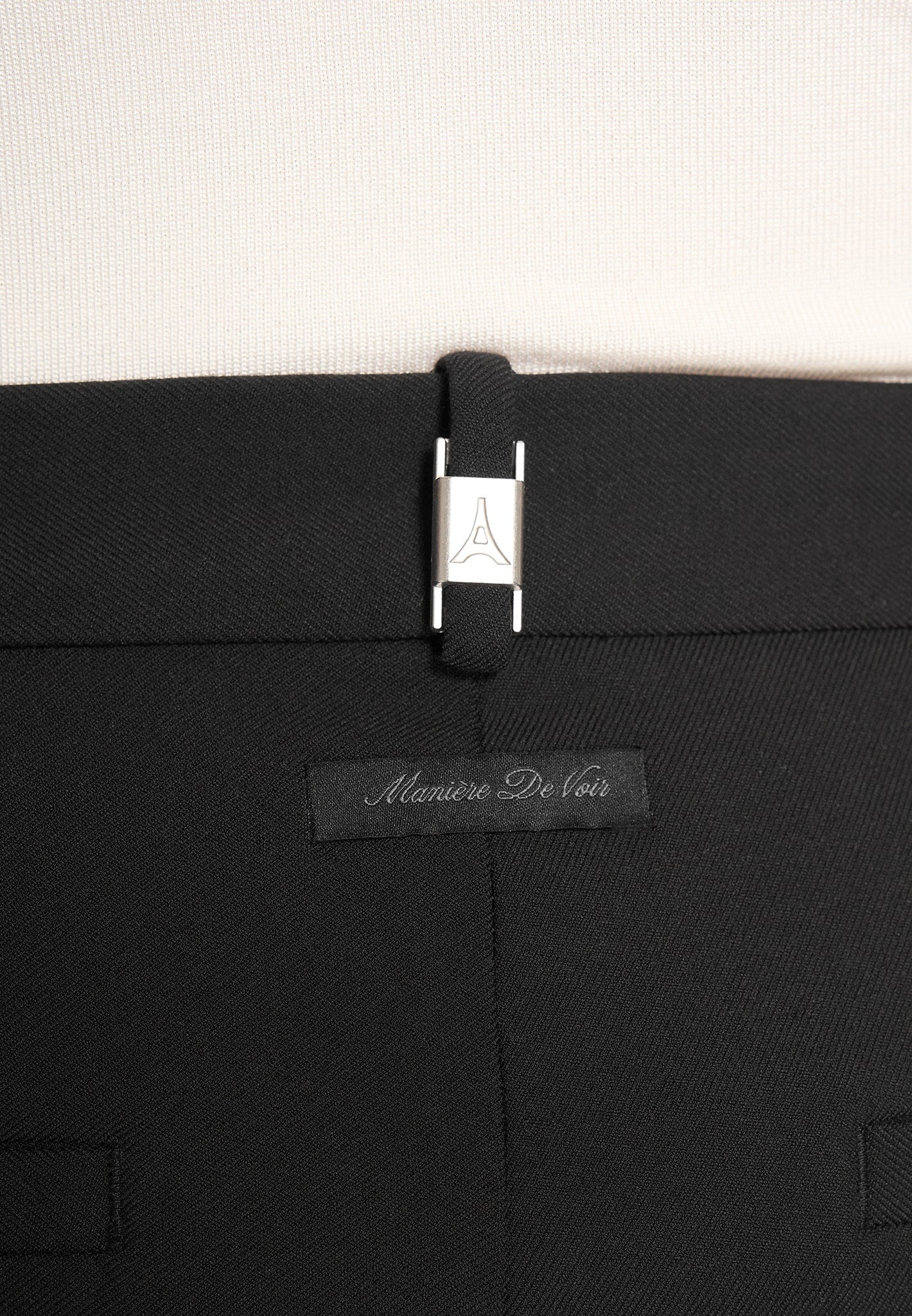 Hubert - Slim Fit Tailored Pants - Black