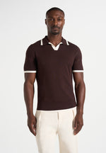 lambert-contrast-detail-knit-polo-shirt-brown