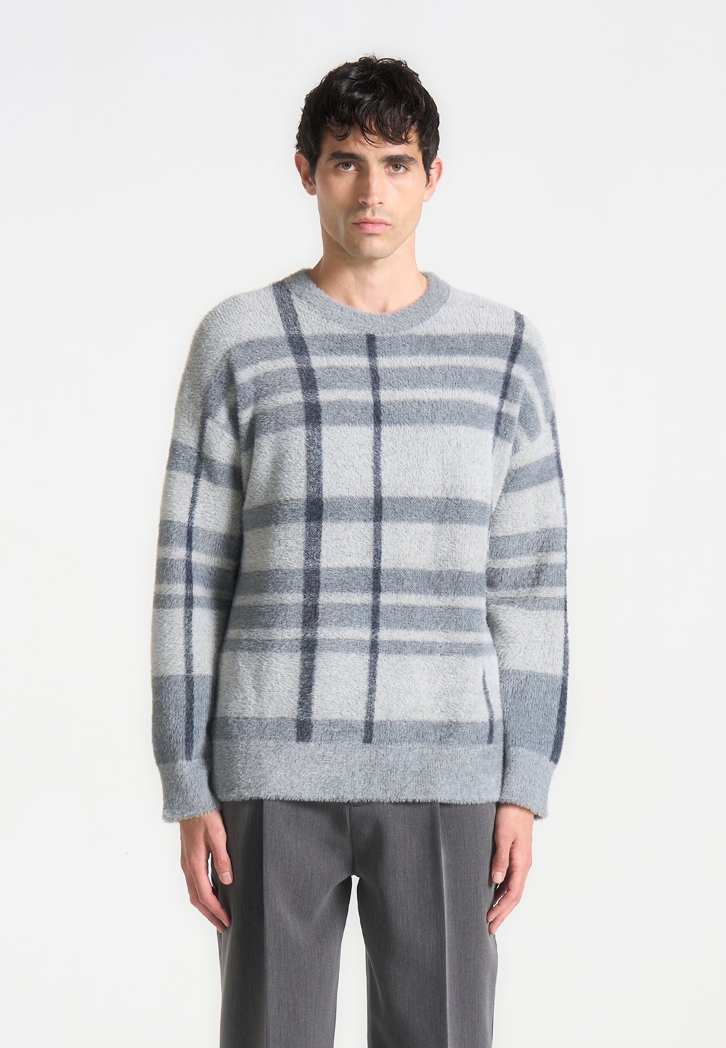 check-knit-jumper-grey