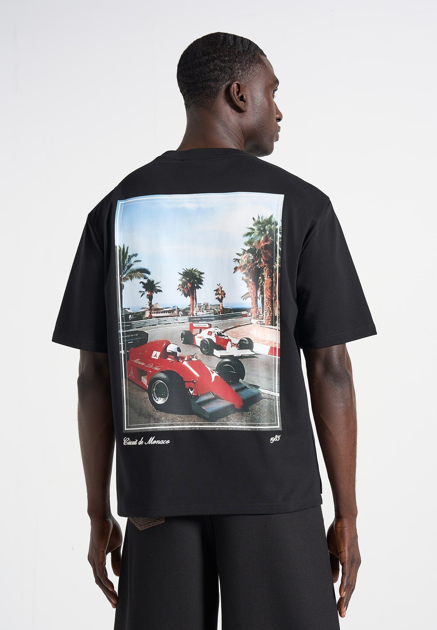 Kian - Circuit De Monaco Cotton T-Shirt - Black