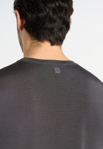 TS010 - Luxe Knitted T-Shirt - Charcoal
