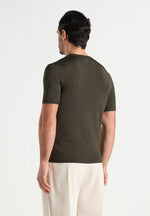 TS010 - Luxe Knitted T-Shirt - Olive