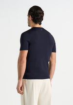TS010 - Luxe Knitted T-Shirt - Navy