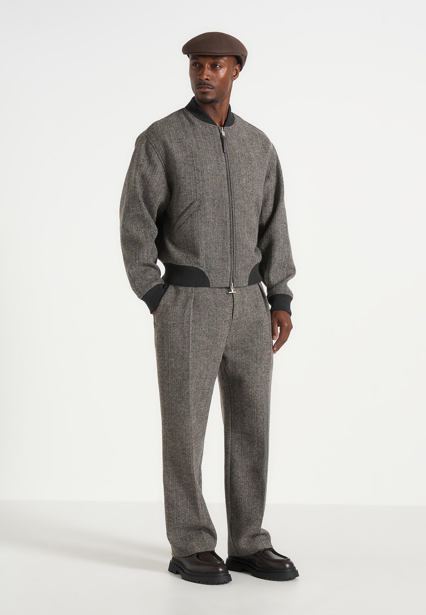 leandro-herringbone-wool-bomber-jacket-grey
